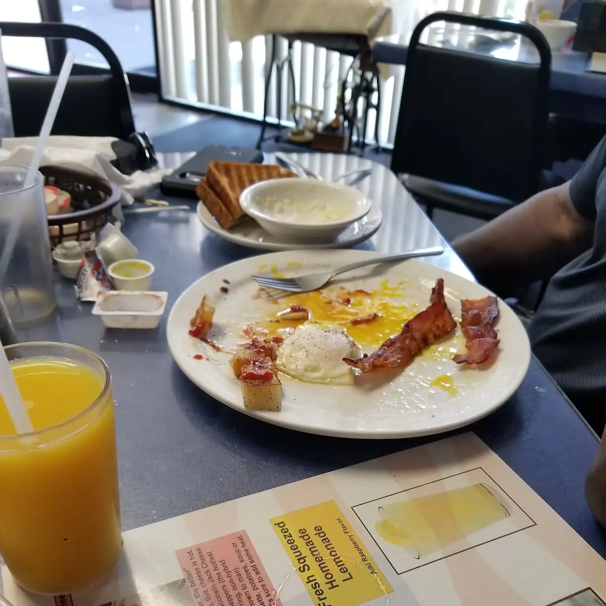 Bacon Eggs Toast Grits Coffee