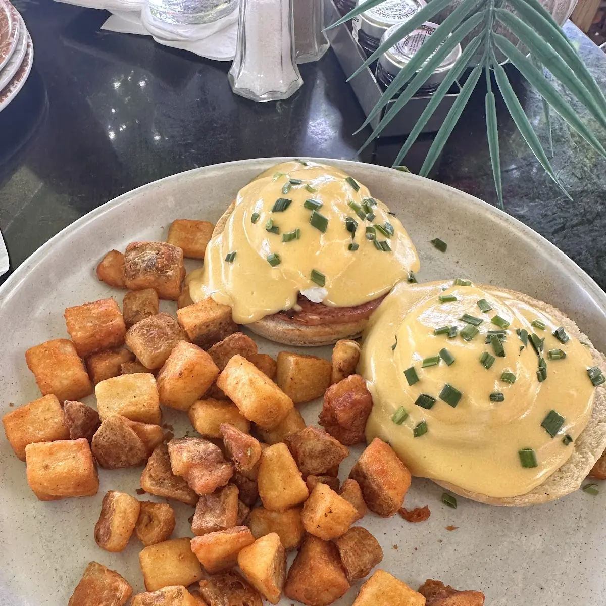 Eggs Benedict with Breakfast Potatoes