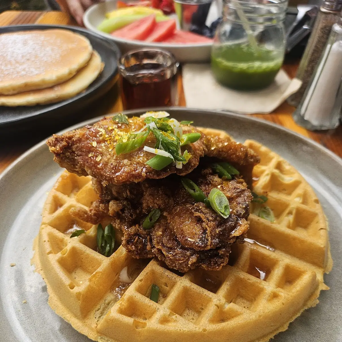 Spicy Chicken and Waffles