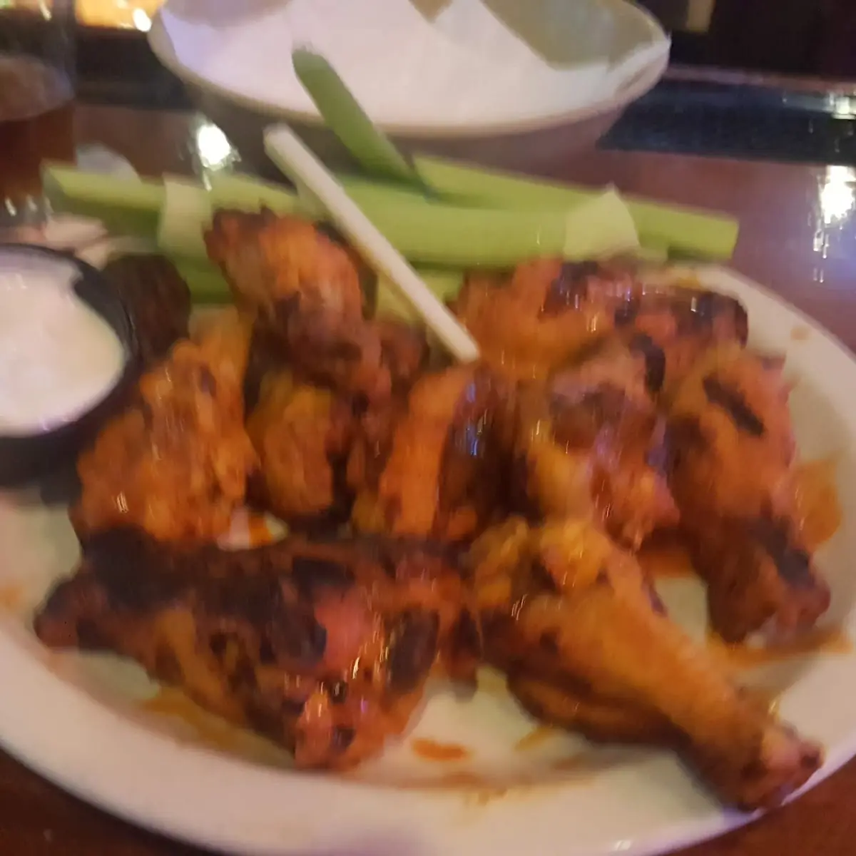 Grilled Wings with Buffalo Sauce