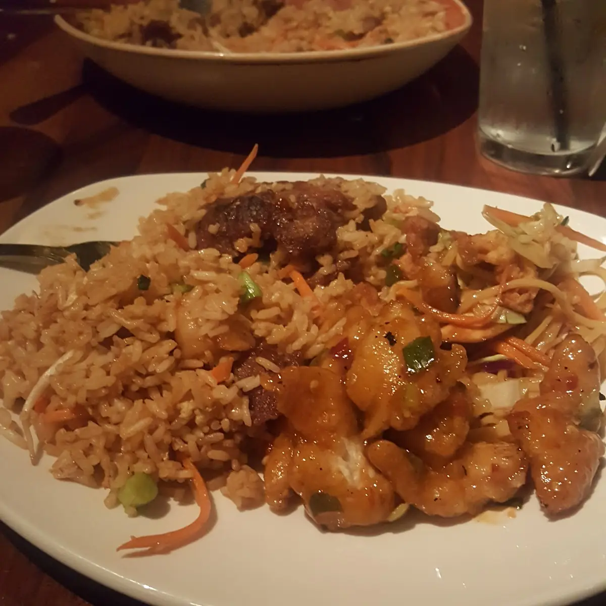 Fried Rice and Orange Chicken