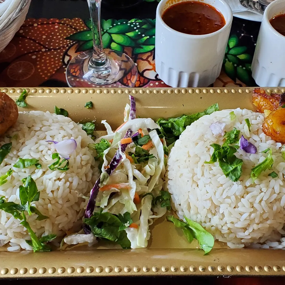 Coconut Rice Food Tray