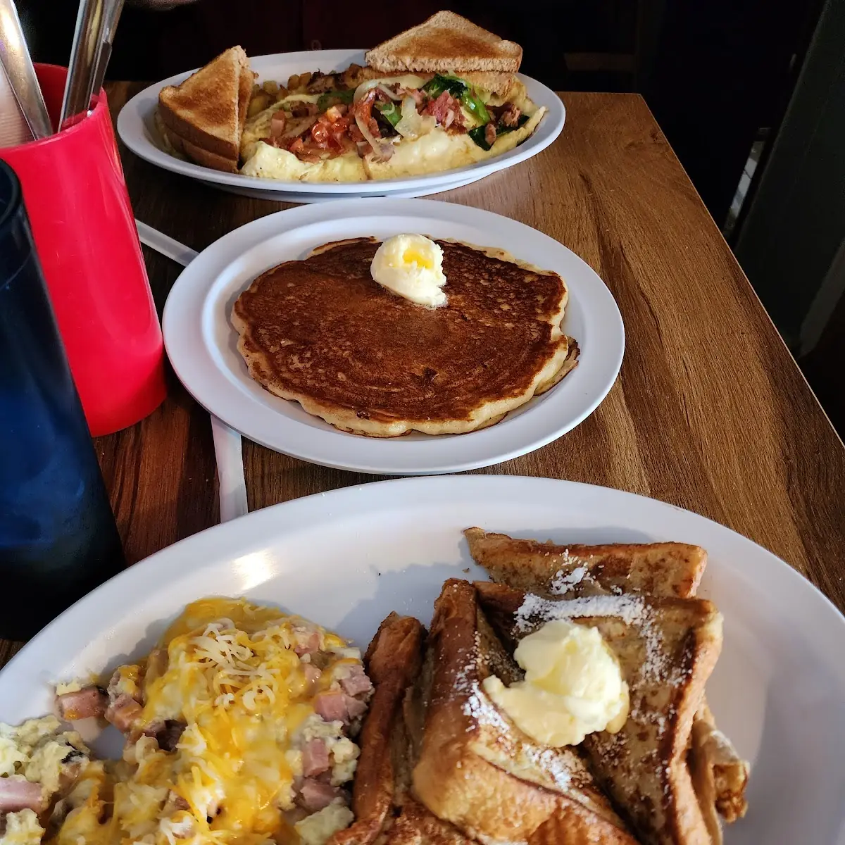 Diced Ham Scramble & French Toast