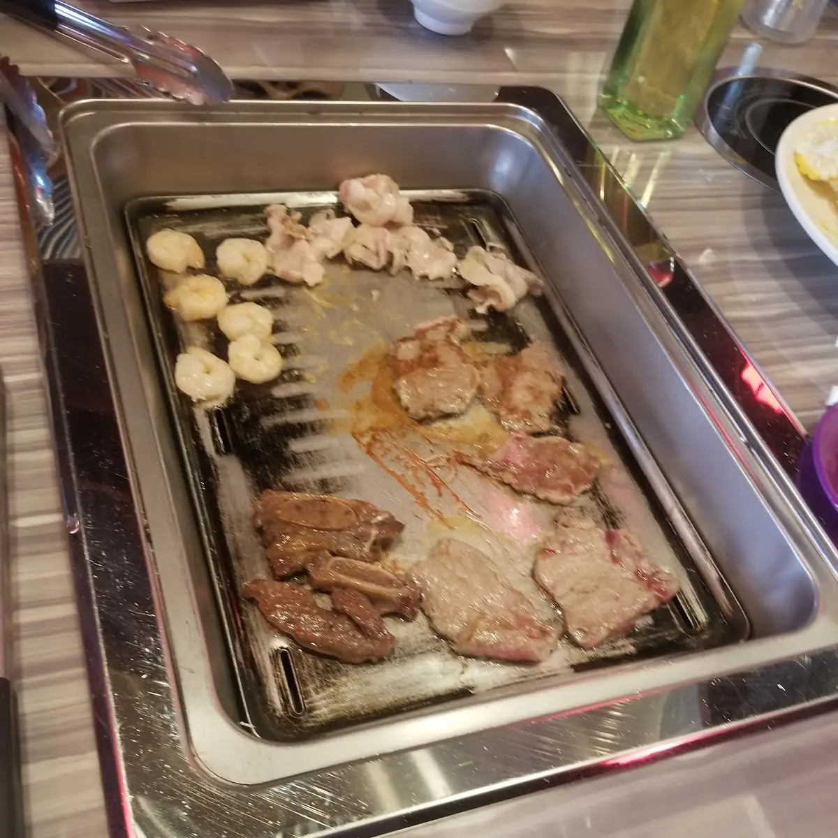 Grilled Beef Bulgogi and Shrimp