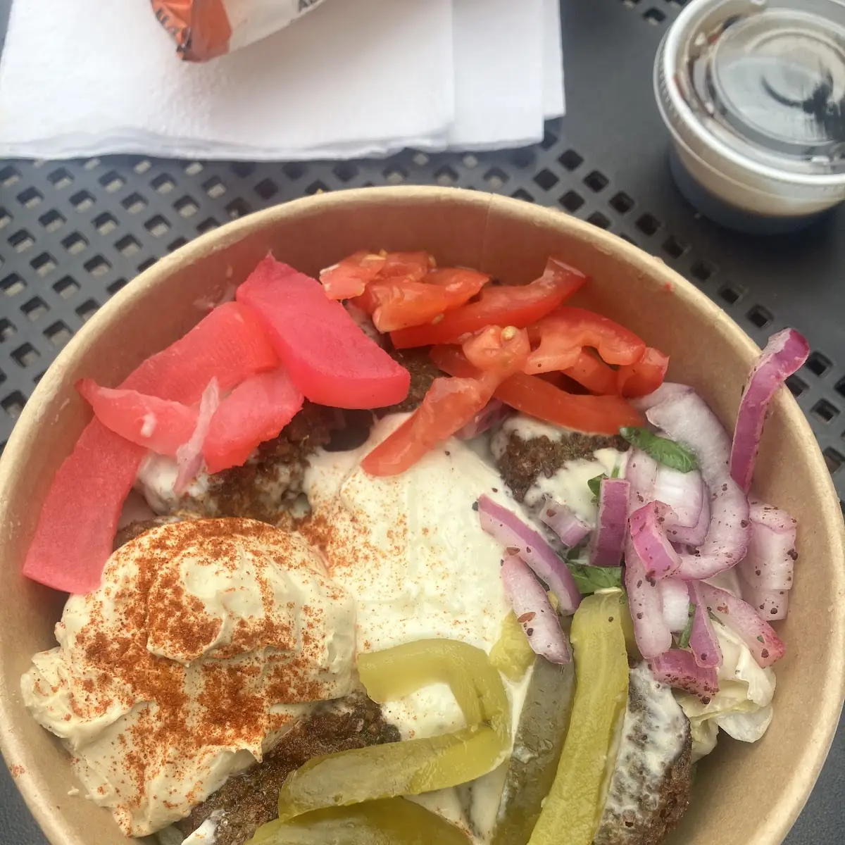 Regular Beef and Lamb Shawarma with Rice and Fried Cauliflower, Shelby's Legendary Shawarma