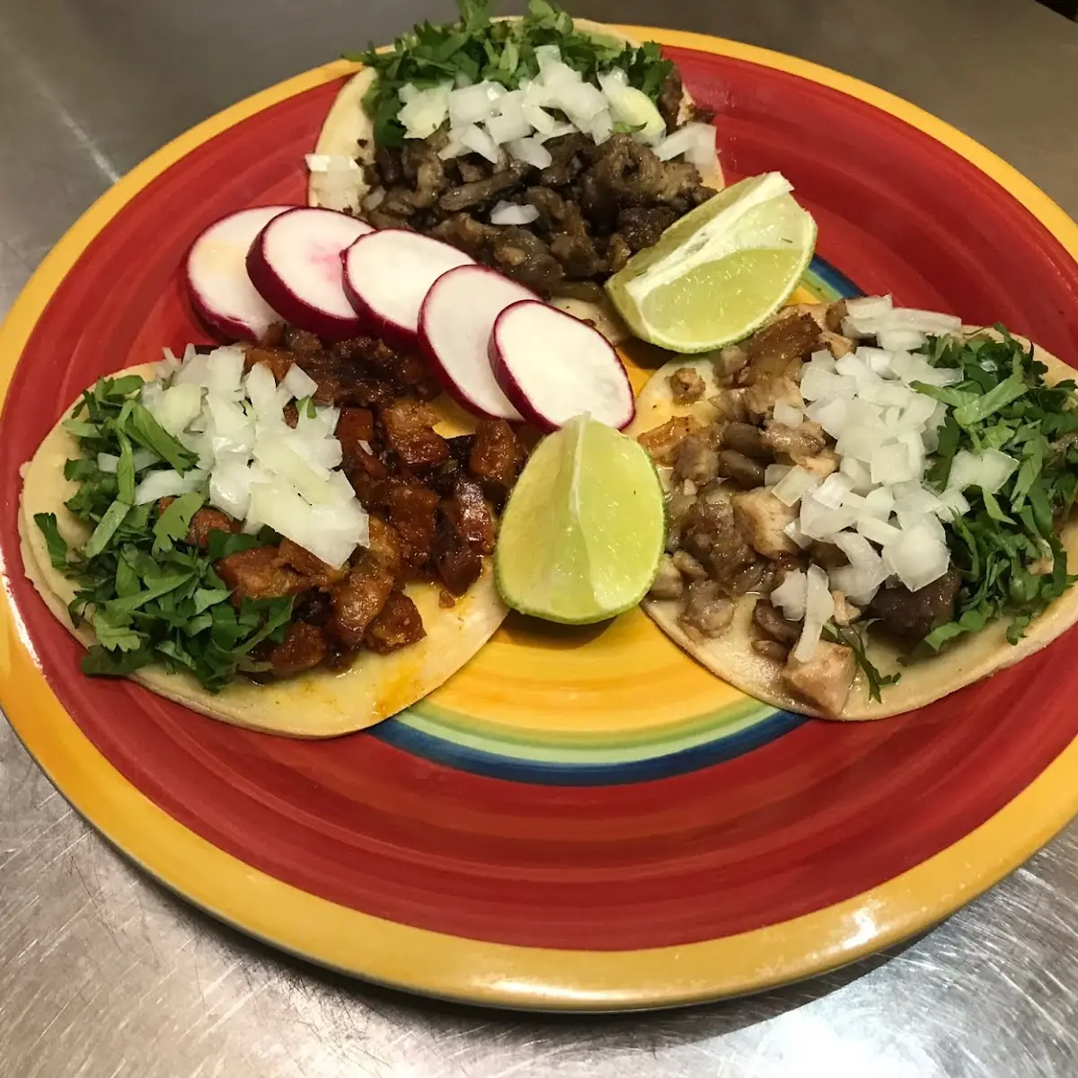 Carnitas Tacos and Chicken Tacos