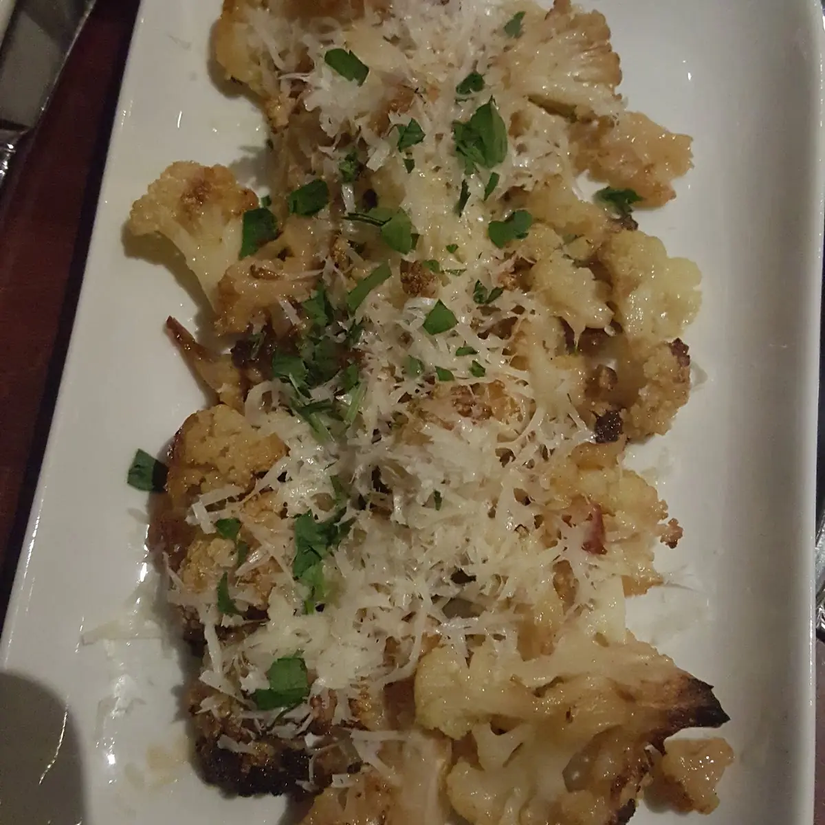 Roasted Cauliflower, The Rainbow Room