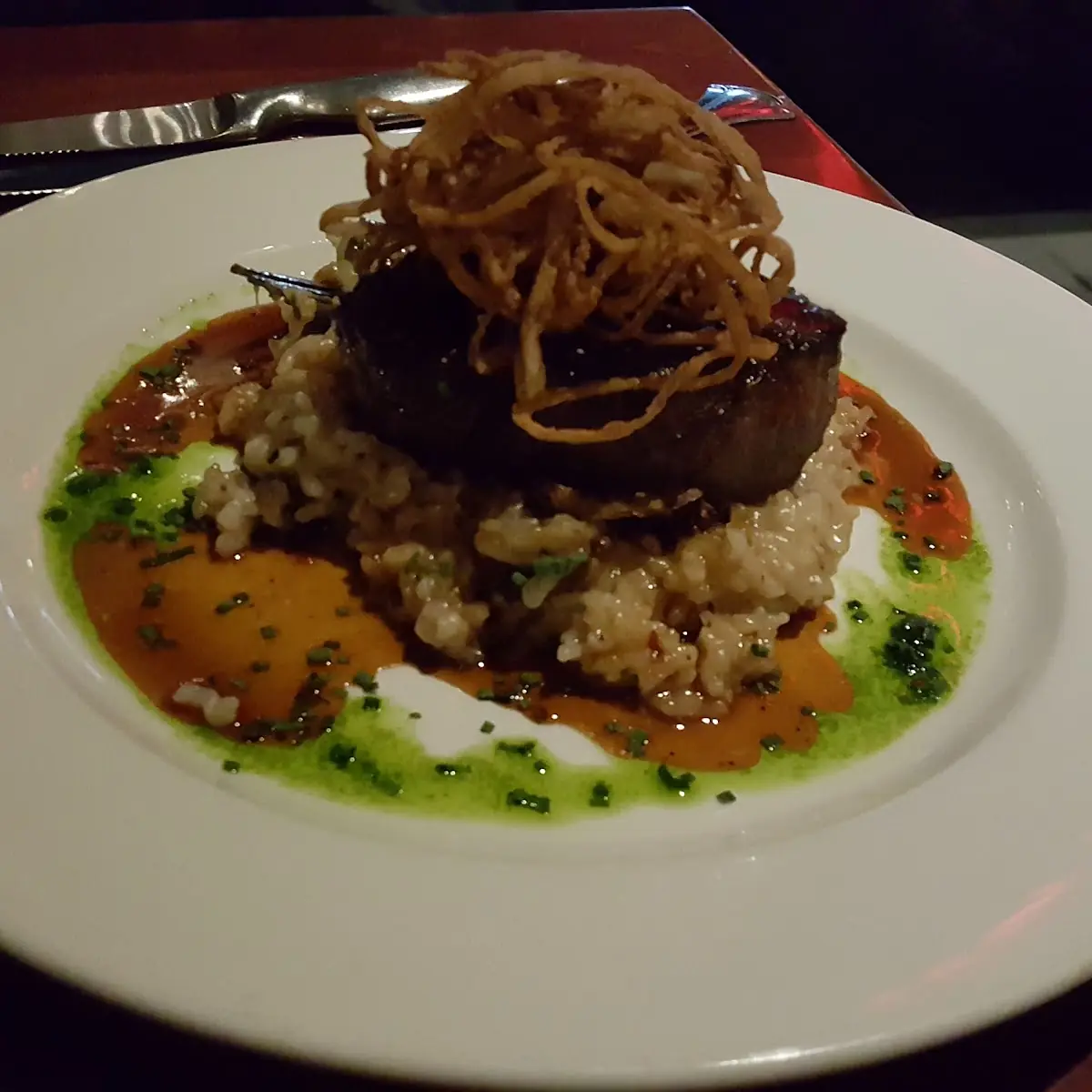 Steak with Risotto, The Rainbow Room