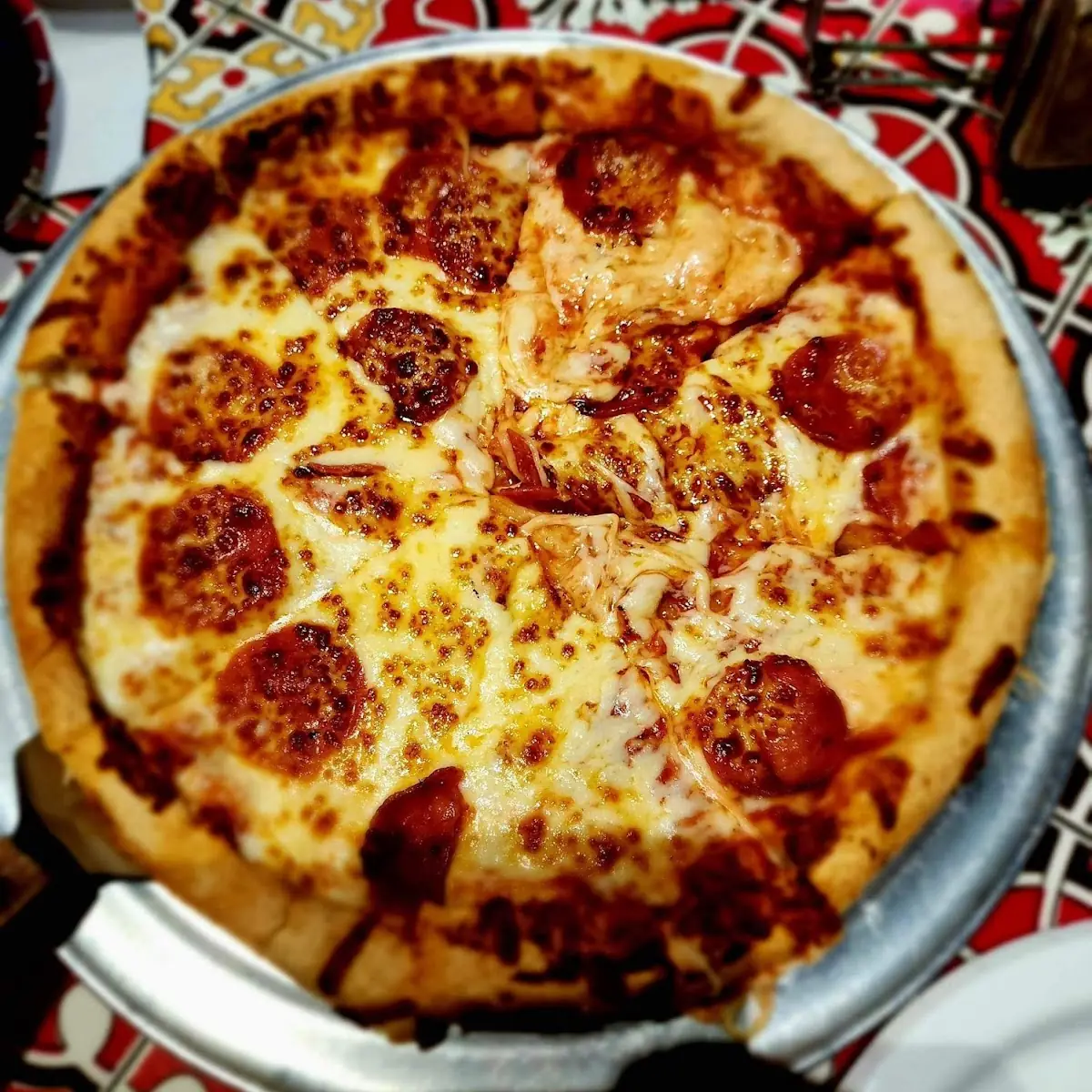Pepperoni Pizza Pan Pizza Extra Cheese