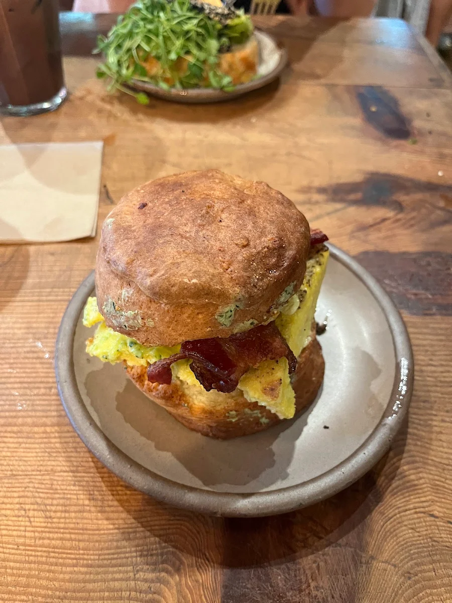 Butter Me Up Breakfast Sandwich with Bacon