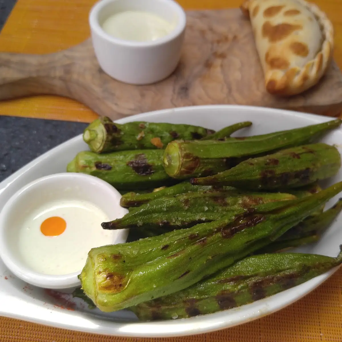 Char Grilled Okra