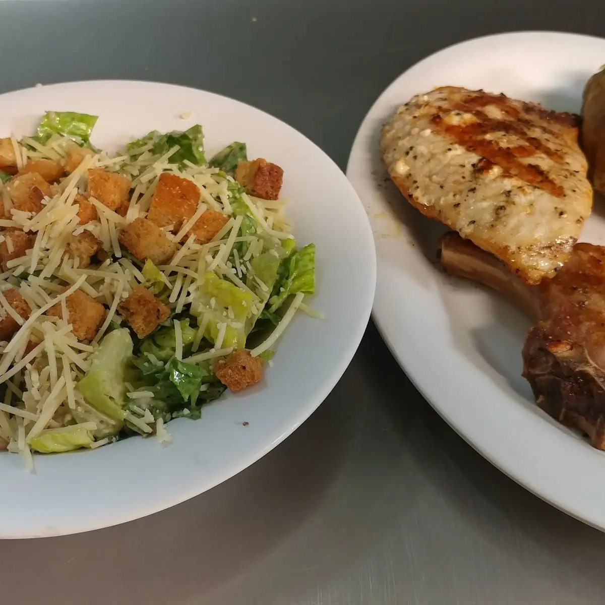 Pork Chop Dinner Salad