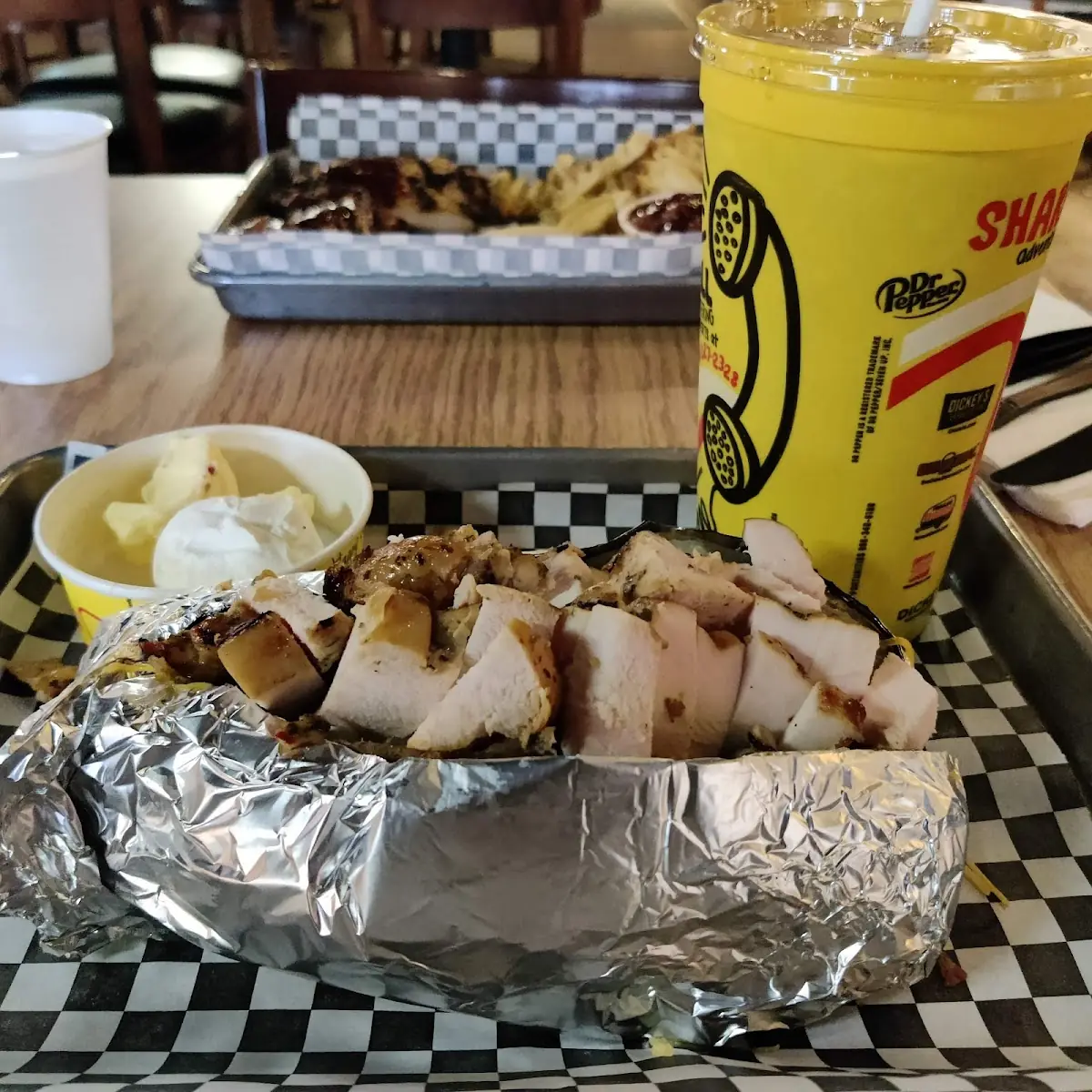 Baked Potato with Chicken