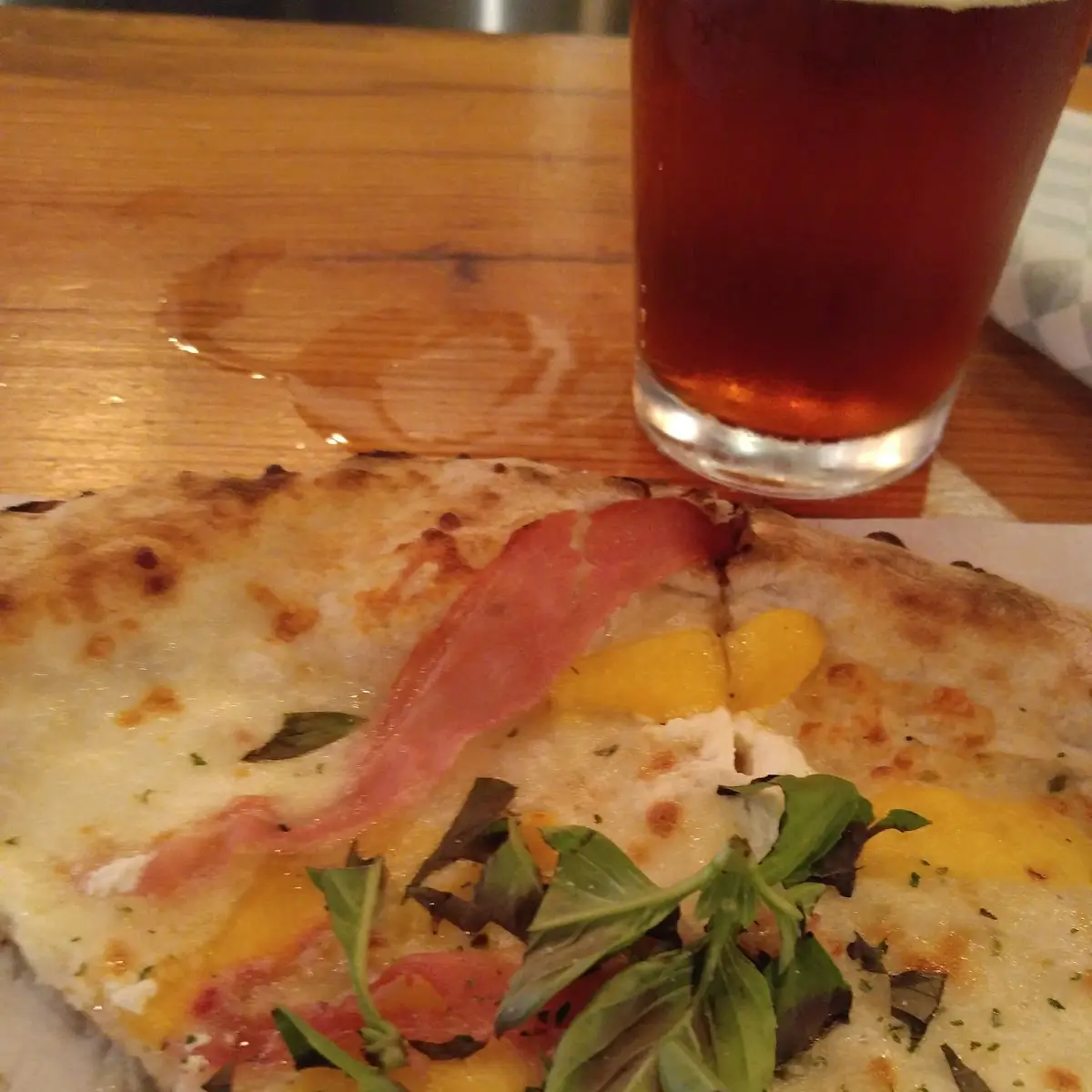 Peach Pizza