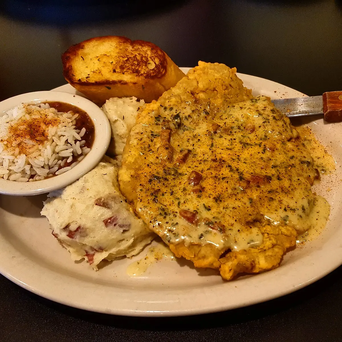 Chicken Fried Steak Mashed Potatoes