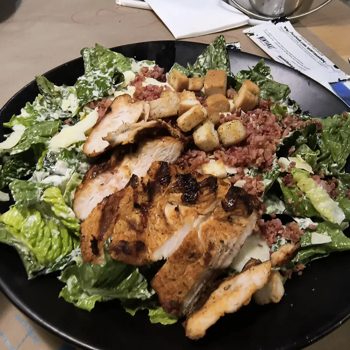 Chicken Caesar Salad, Montana’s BBQ & Bar