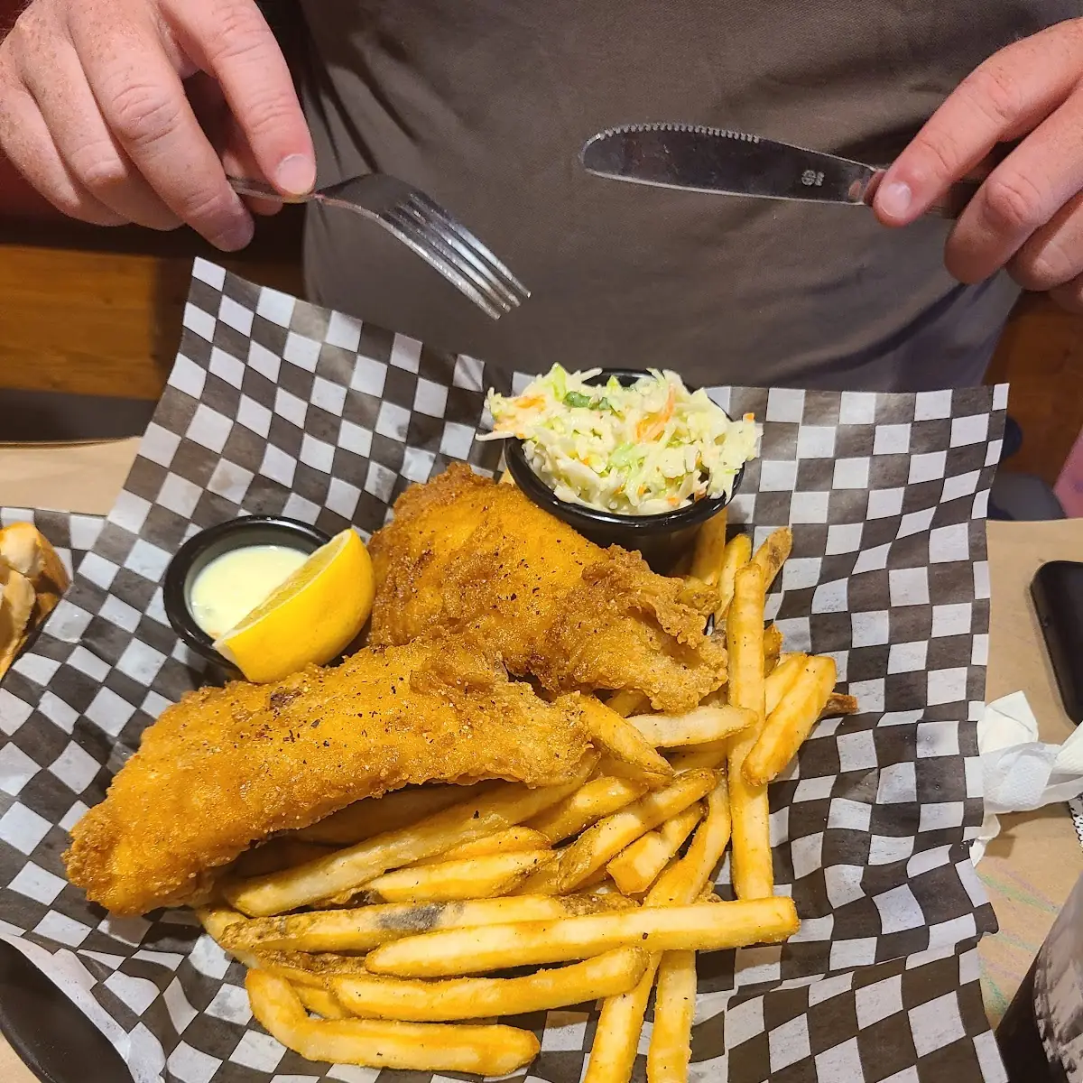 Fish and Chips, Montana’s BBQ & Bar