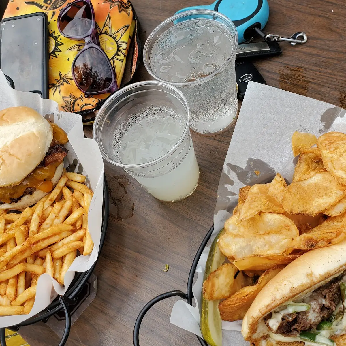 Bcheeseburger and Steak Sandwich Acon