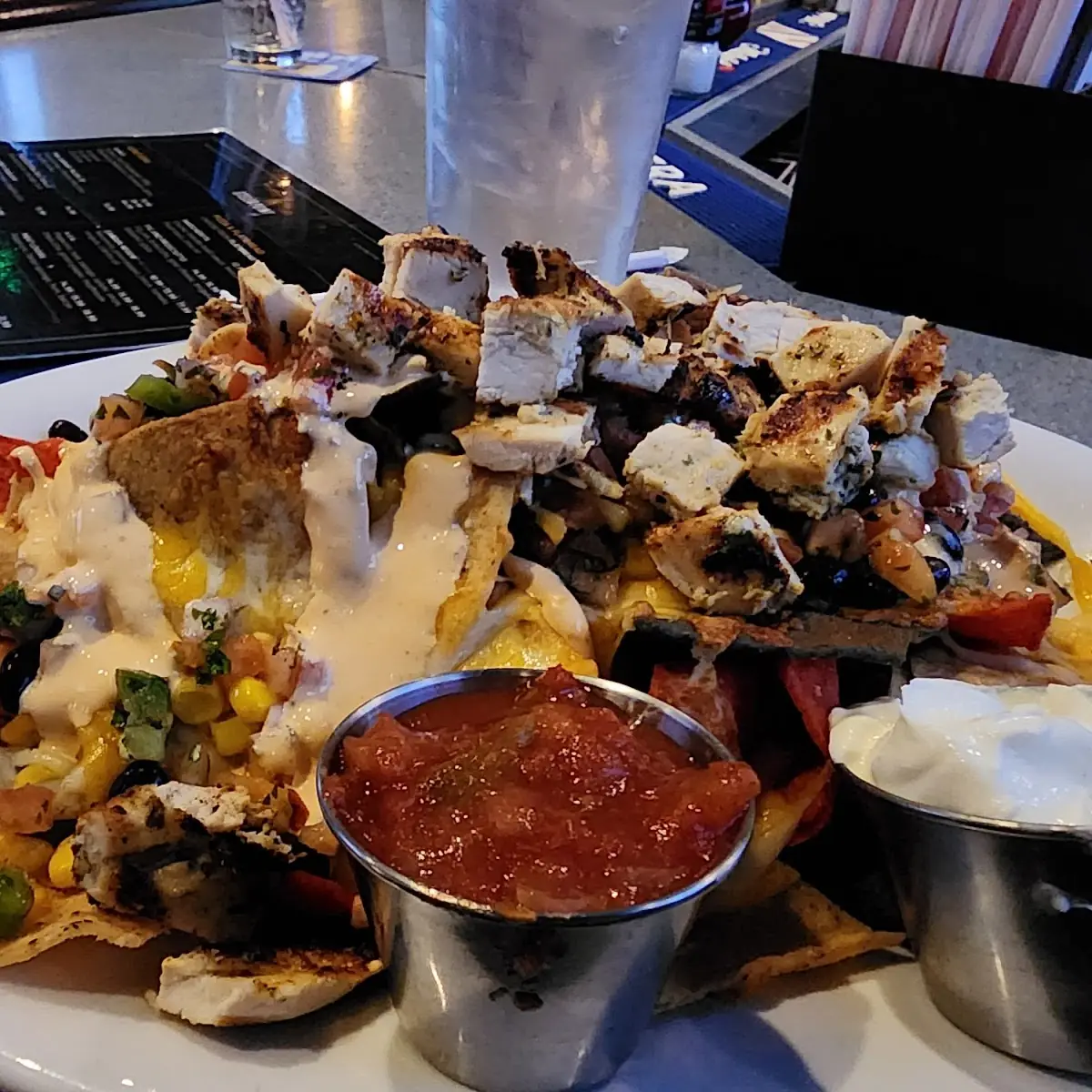 Grilled Chicken Nachos