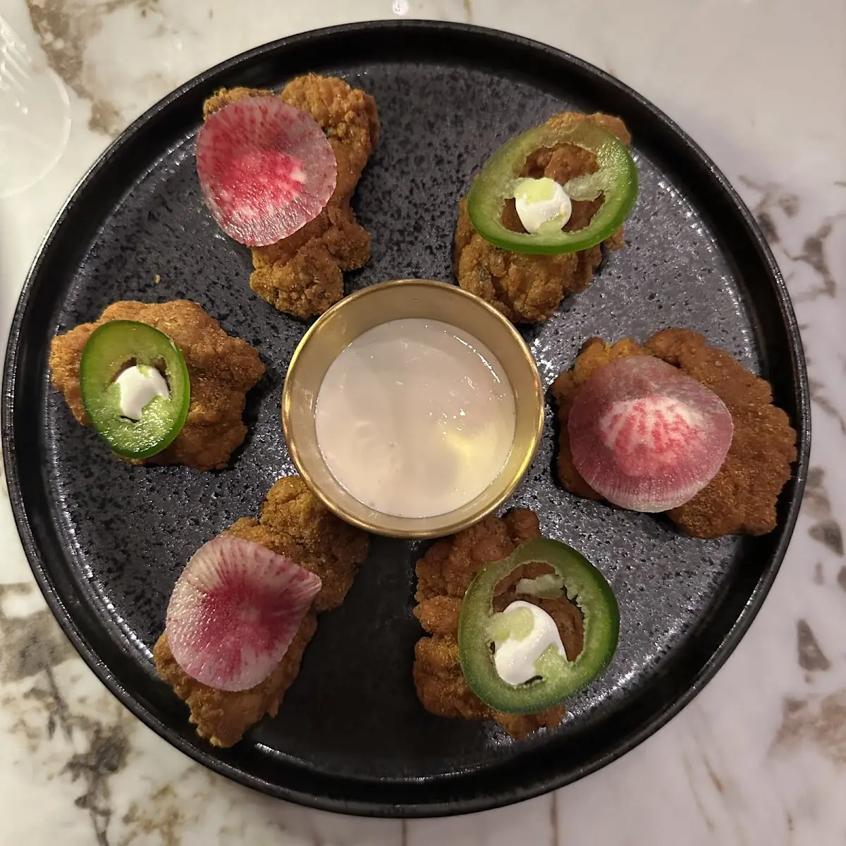 Crispy Spiced Chicken with Radish