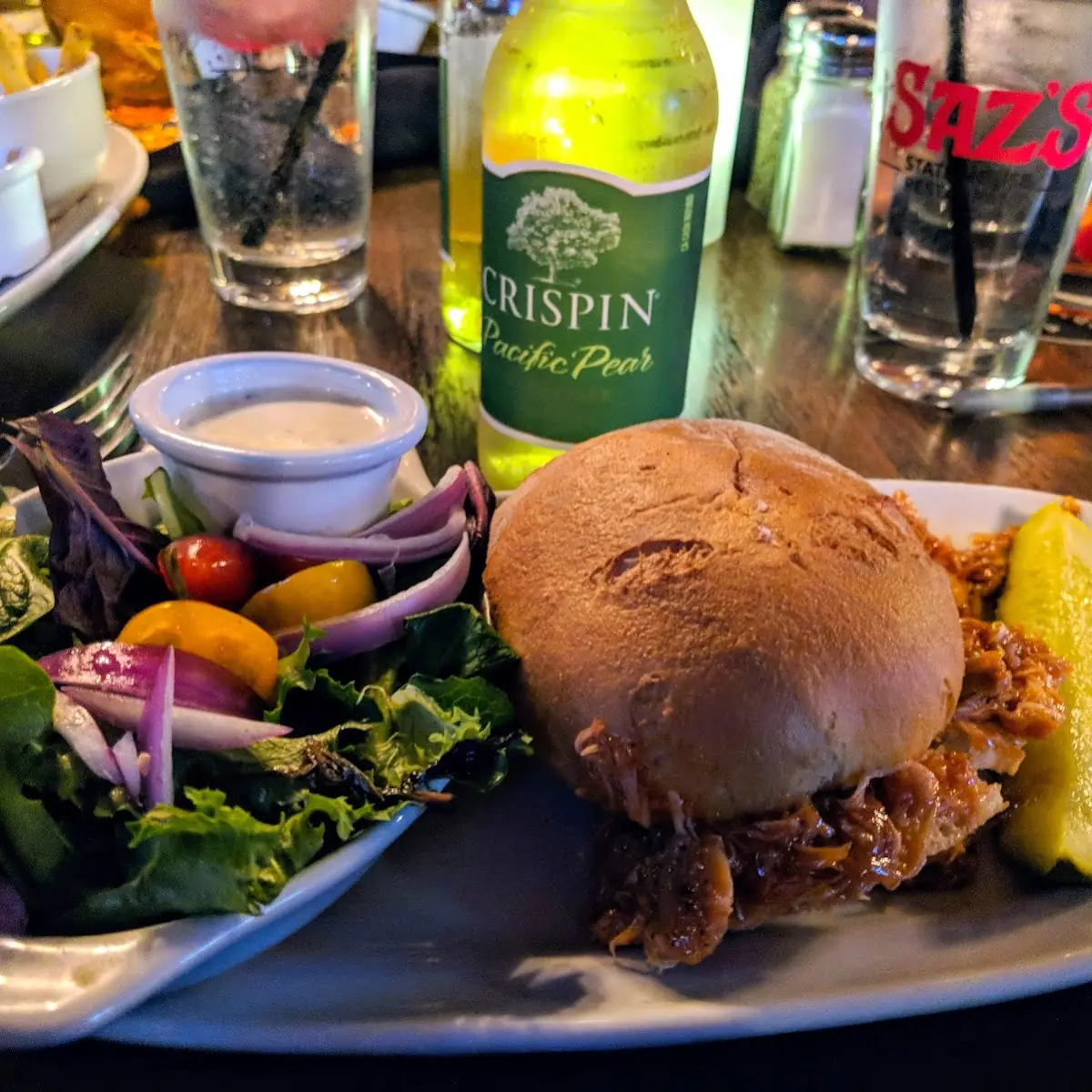 BBQ Pulled Chicken Sandwich Gluten Free Bun