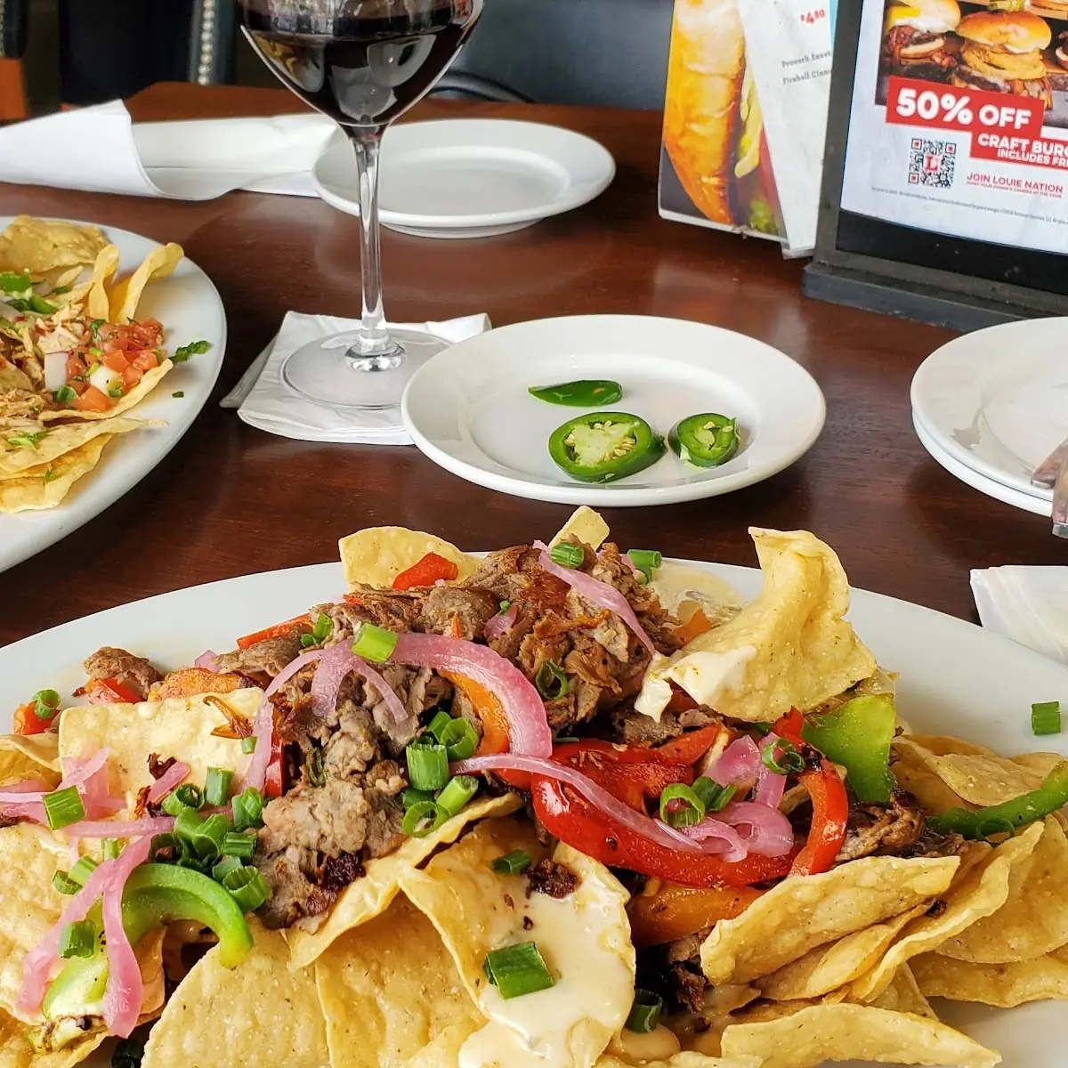 Chicken Nachos & Philly Cheese Steak Nachos