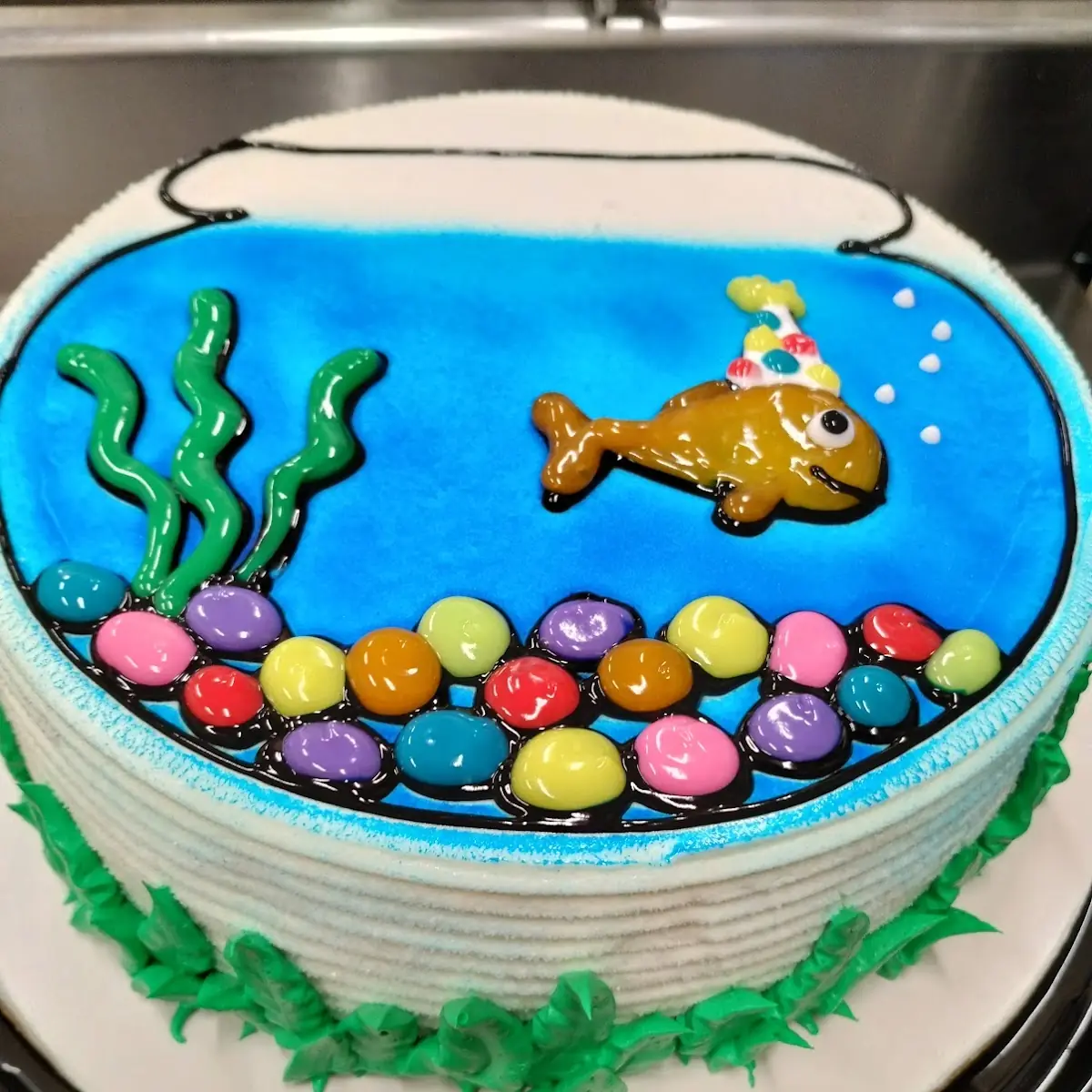 Fishbowl Birthday Cake