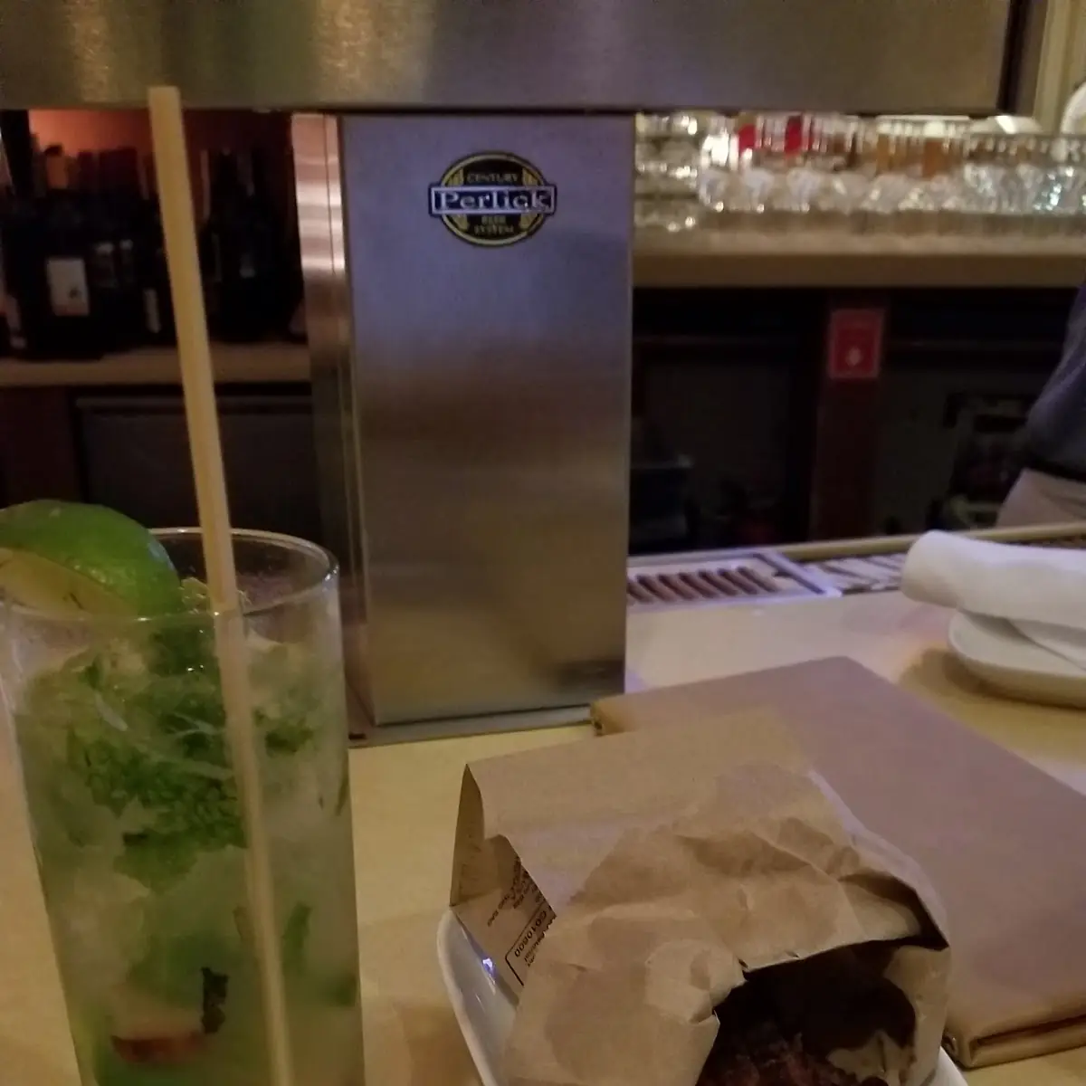 Rhubarb Mint Julep & Candied Bacon