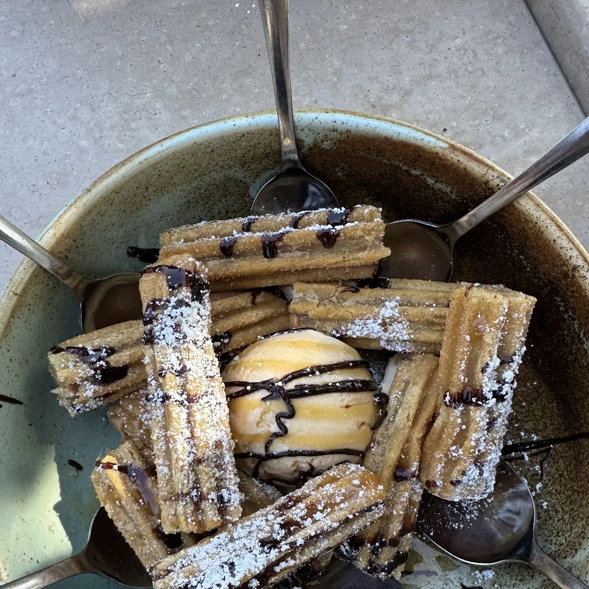 Churros Vanilla Ice Cream