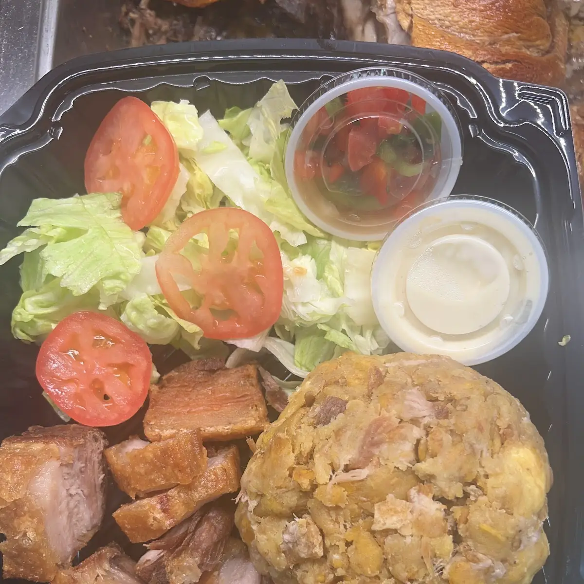 Mofongo Fried Pork Mofongo De Chicharron