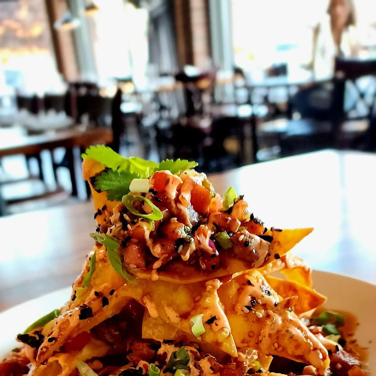 Seared Ahi Tuna Wontons