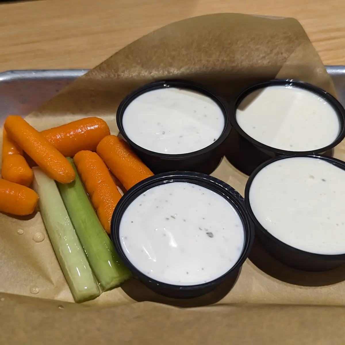 Celery Blue Cheese and Ranch Dressing
