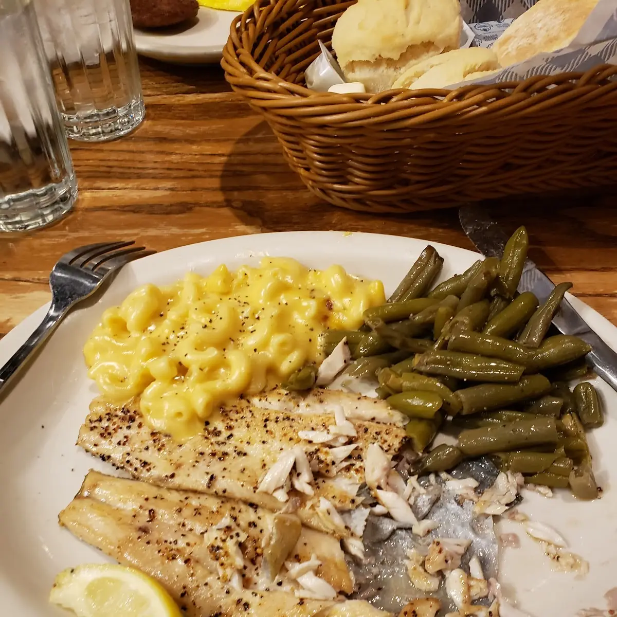 Lemon Pepper Grilled Rainbow Trout Beans N' Greens