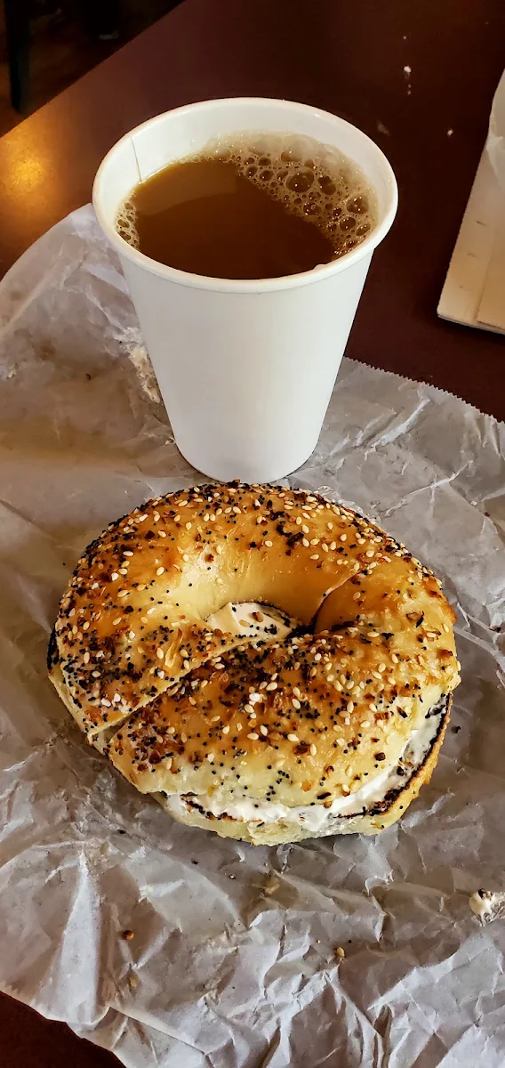 Everything Bagel with Vegan Cream Cheese
