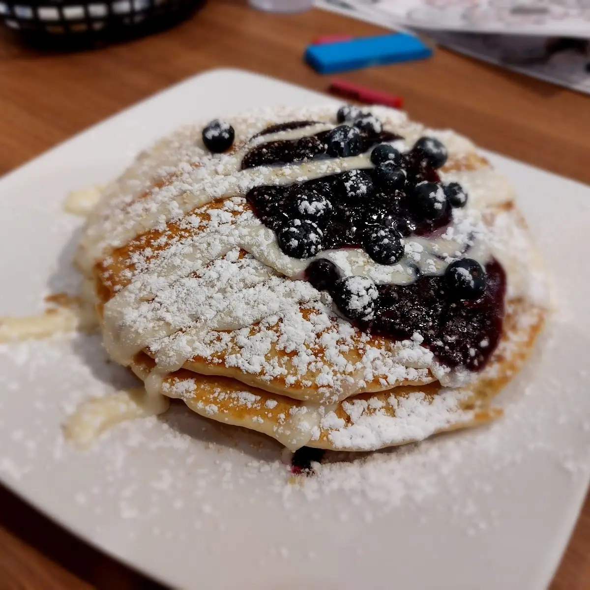 Blueberry Cheesecake Pancakes
