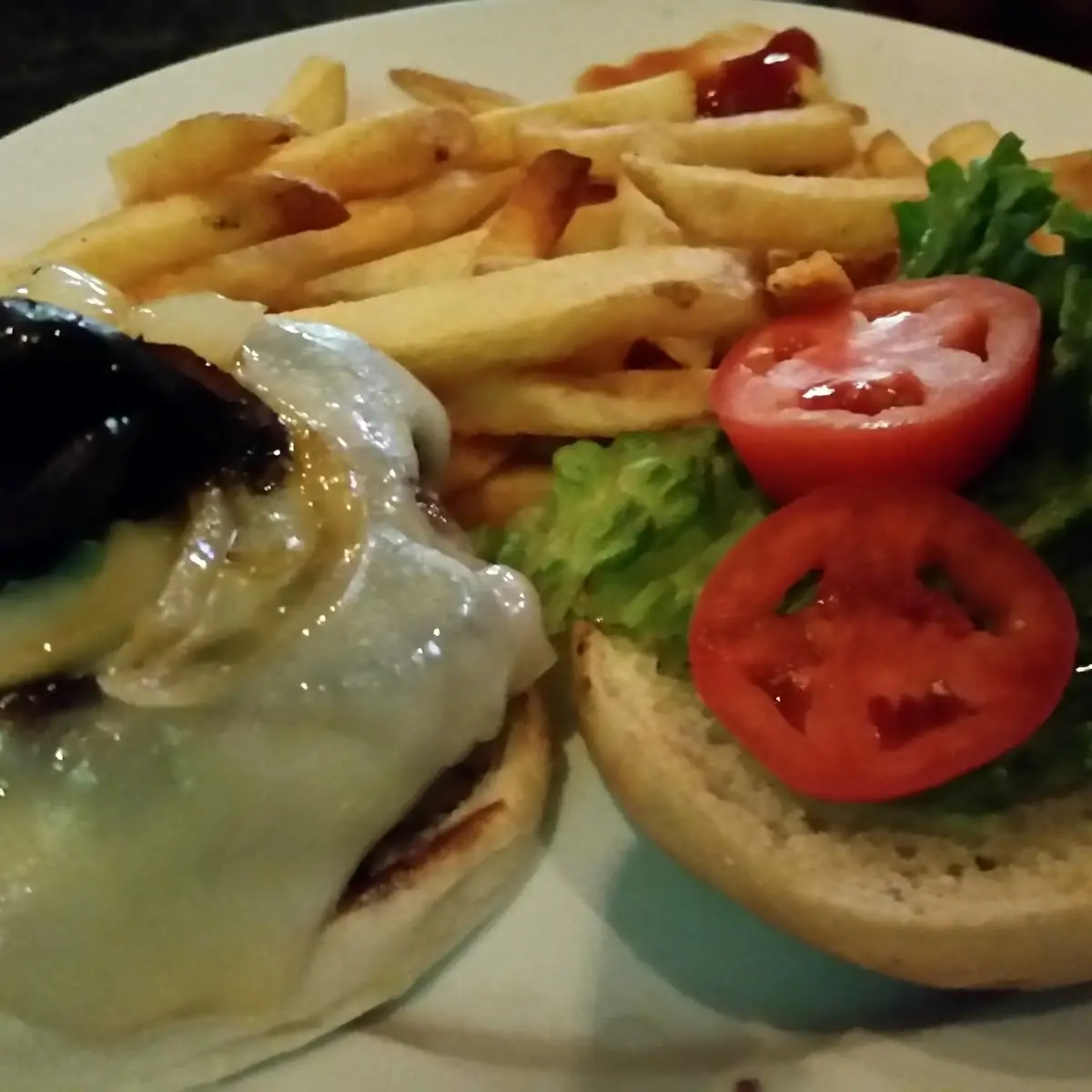 Mushroom Swiss Burger