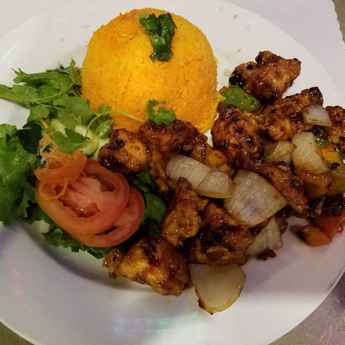 Orange Chicken and Buttered Rice