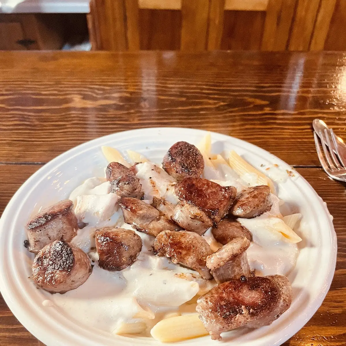 Chicken Alfredo with Sausage