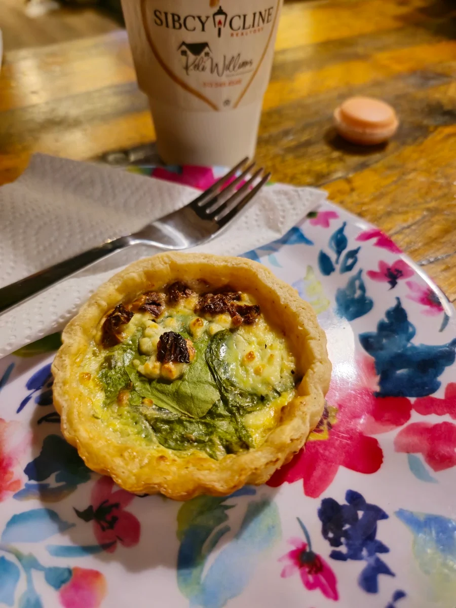Spinach Egg Goat Cheese Tart