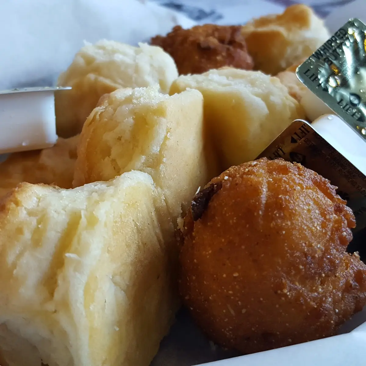 Mini Biscuits and Hushpuppies