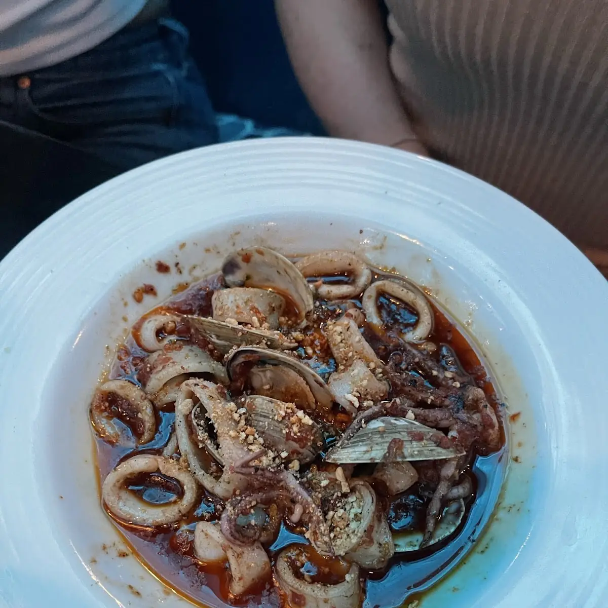 Sautéed Calamari & Clams