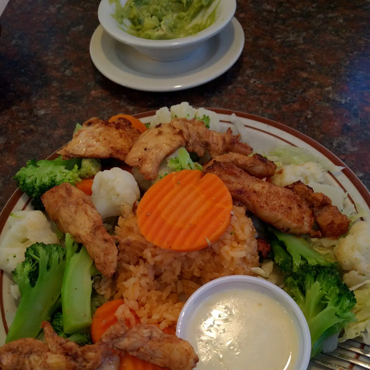 Mixed Vegetable Plate with Chicken