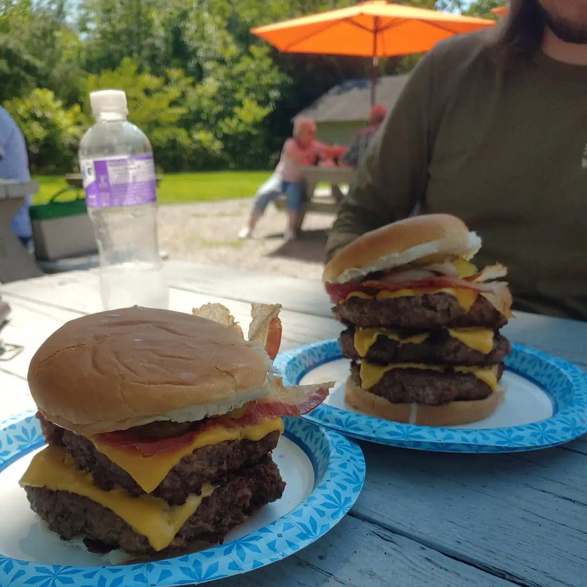 Double Cheeseburger with Bacon