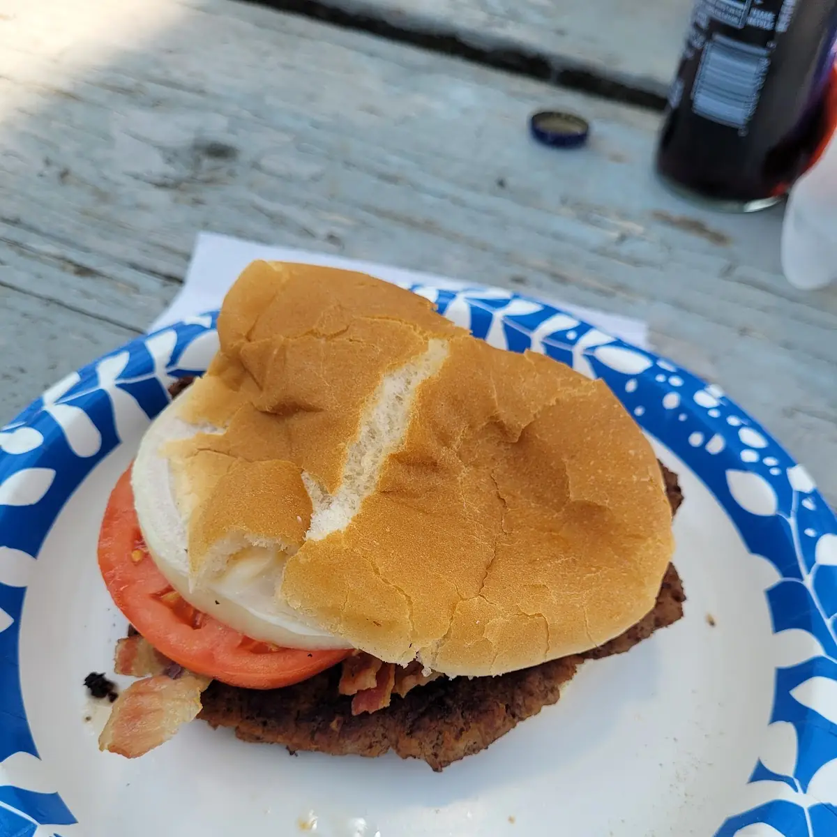 Single Bacon Cheeseburger