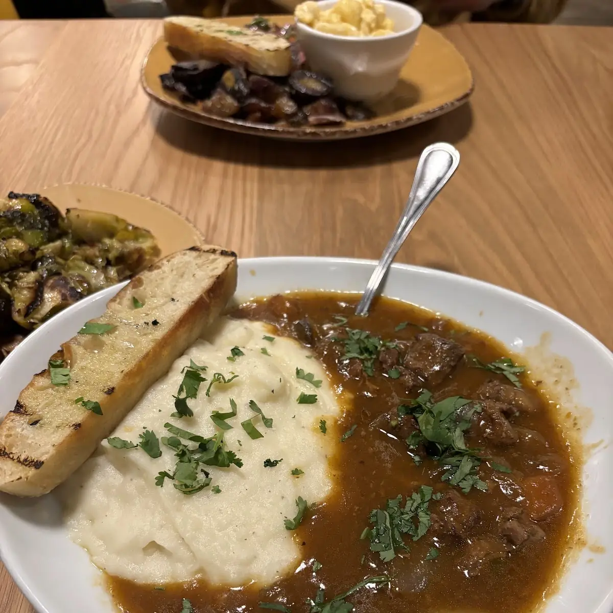 Beef Stew with Mashed Potatoes