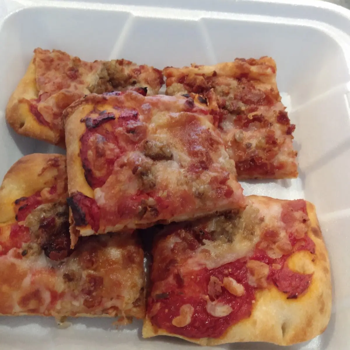 Goetta Flatbread Pizza