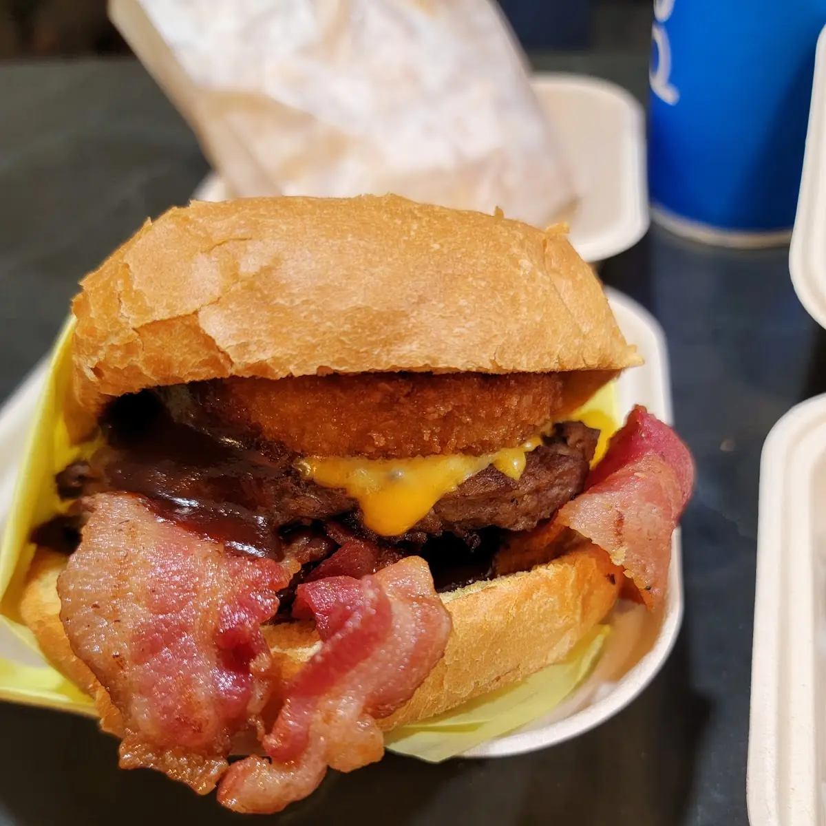 Krzy Bacon Burger