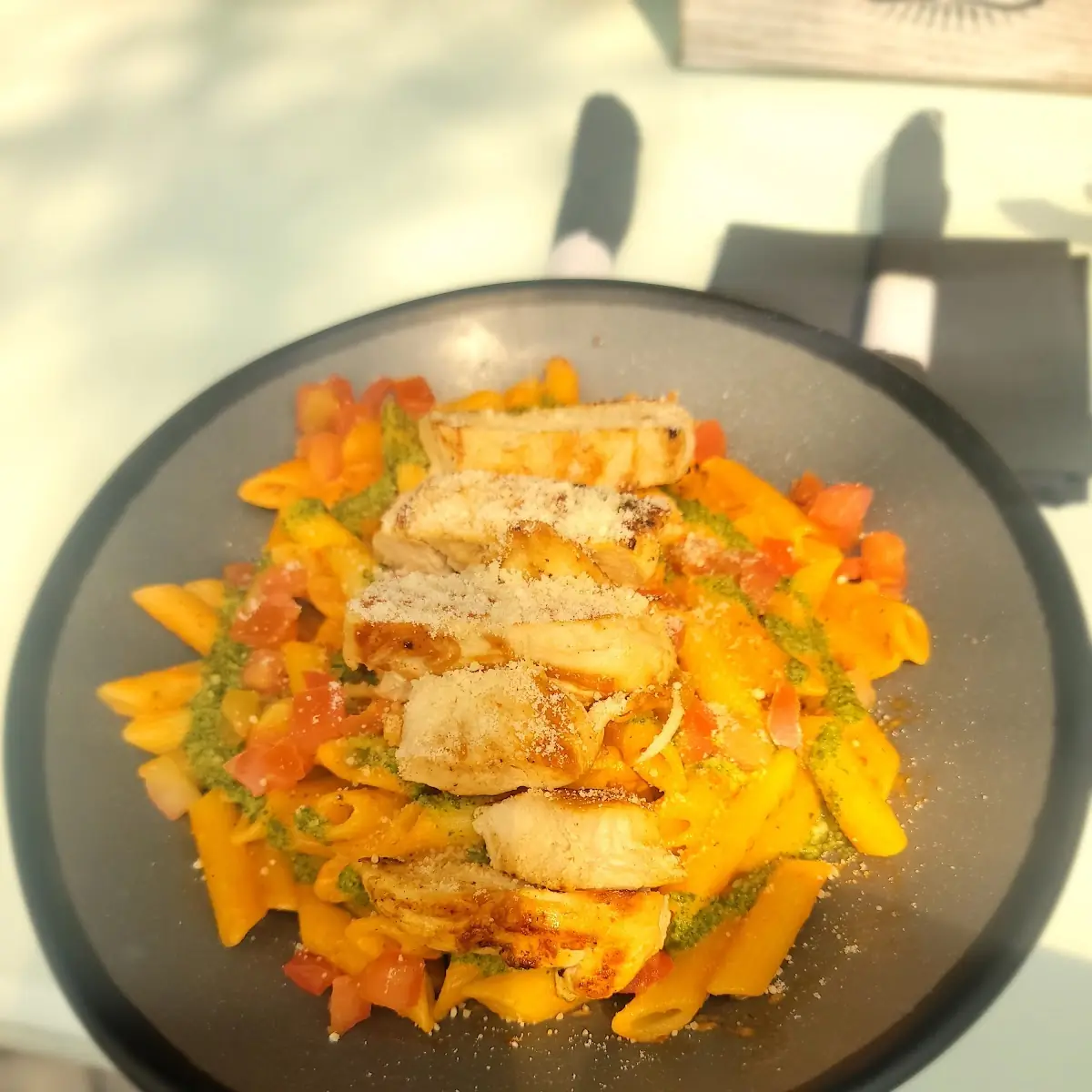 Tomato Basil Penne with Grilled Chicken