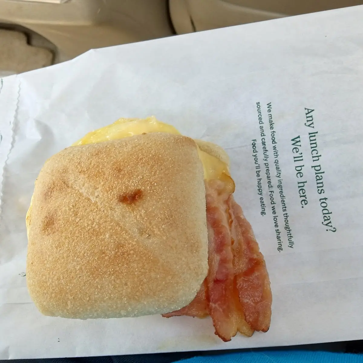 Bacon Gouda & Egg Sandwich