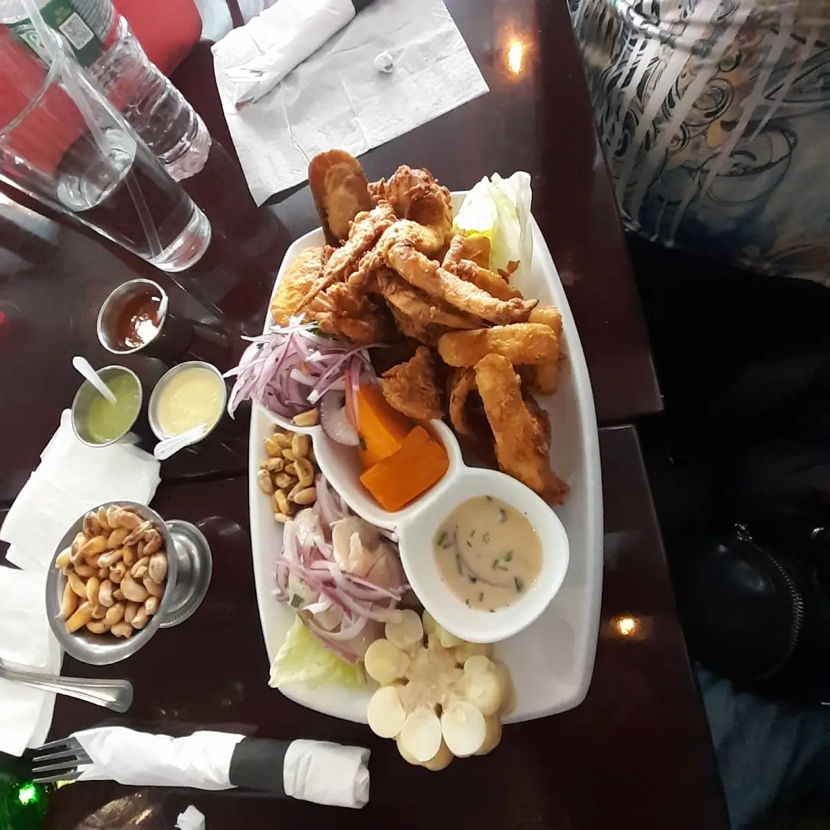 Fried Fish Ans Seafood Ceviche